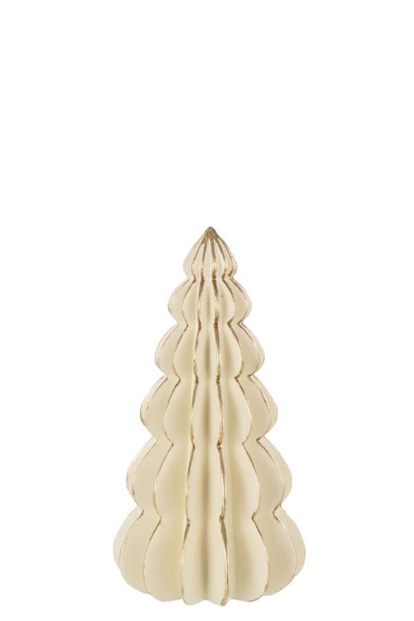 TREE ORIGAMI LIMEPOWDER WHITE/GOLD COLORED MEDIUM