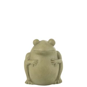 FLOWERPOT FROG  CLAY GREEN LARGE