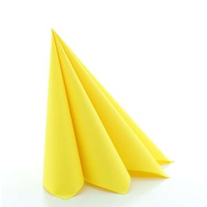 Serviett Tekstil 40X40Cm Gul