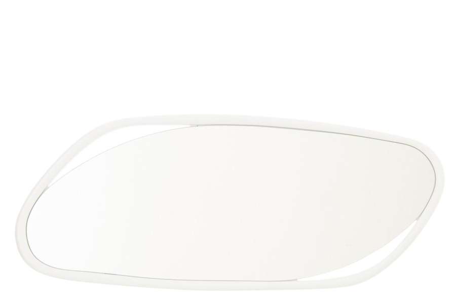 WALL MIRROR IRREGULAR MDF/PAINT WHITE