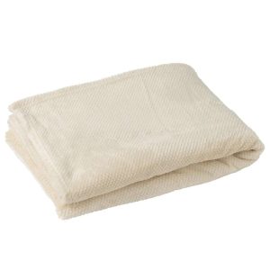 BLANKET SNUGGLE POLYESTER ECRU