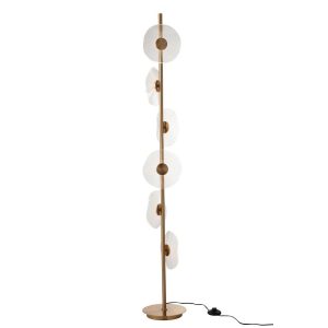 FLOOR LAMP LED FLOWER IRON/PLASTIC GOLD