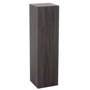 PEDESTAL RECTANGLE MDF/VENEER GREY LARGE