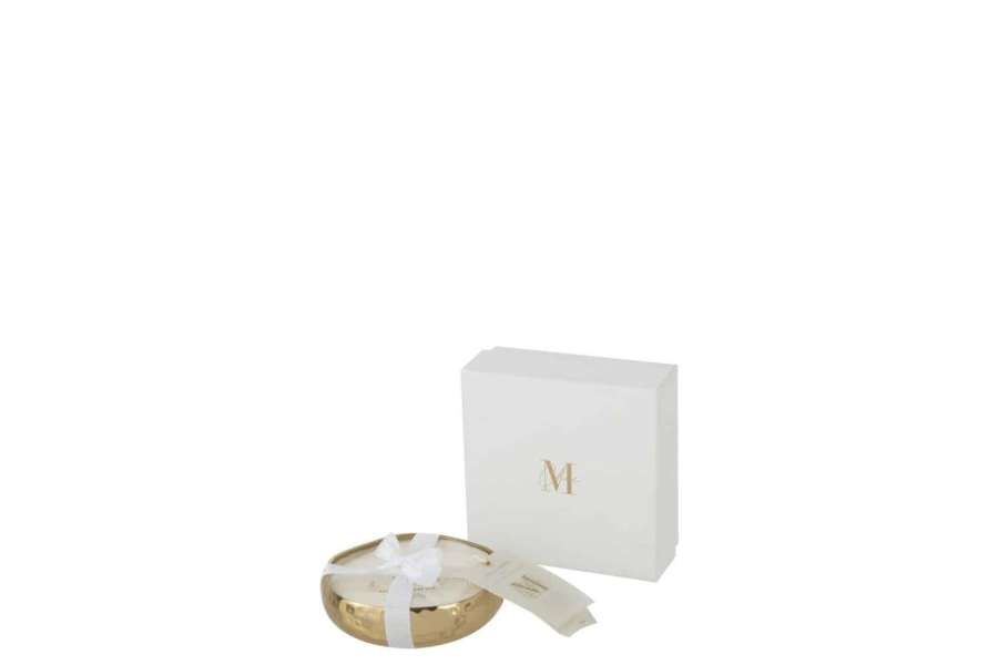 SCENTED CANDLE M-CHIC METAL GOLD SMALL-18H