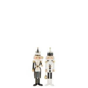 NUTCRACKER IRON BLACK/WHITE SMALL ASSORTMENT OF 2