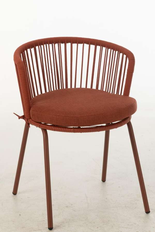 CHAIR TOA STEEL/ROPE RED