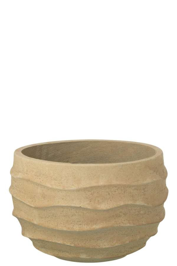 FLOWERPOT WAVES + OUTDOOR SAND BEIGE SMALL