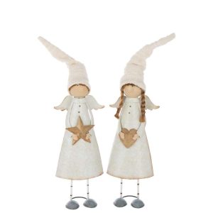 ANGEL HEART+STAR METAL OFF-WHITE LARGE ASSORTMENT OF 2