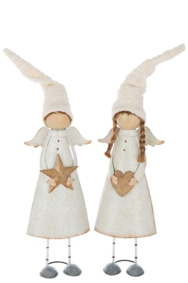 ANGEL HEART+STAR METAL OFF-WHITE LARGE ASSORTMENT OF 2