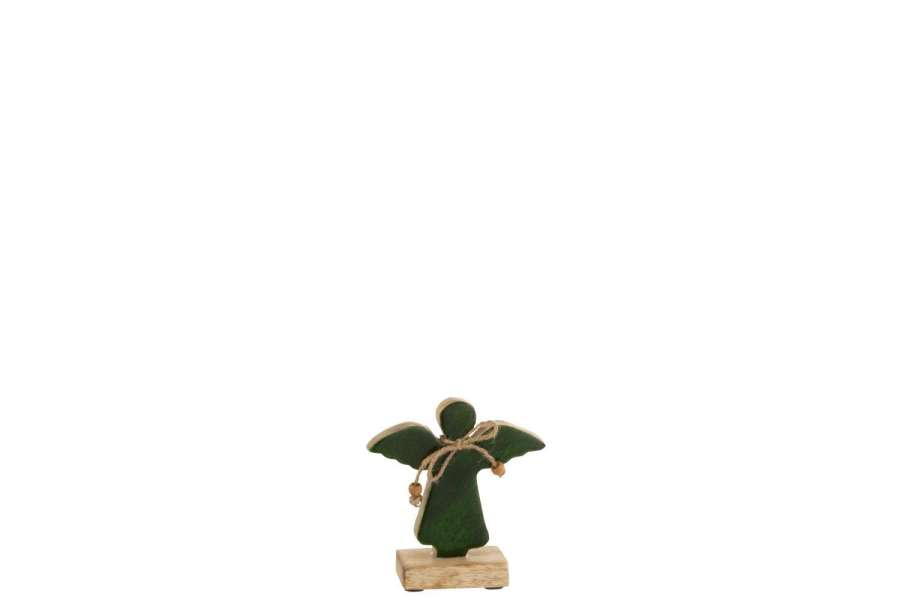 ANGEL ON FOOT VARNISHED GREEN SMALL