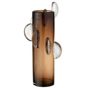 VASE STEGGY GLASS BROWN LARGE