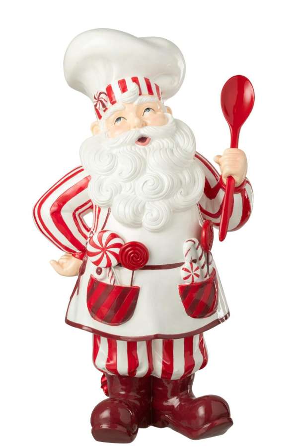 SANTA CLAUS COOK LIMEPOWDER CHRISTMAS RED/WHITE