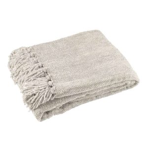 BLANKET CHENILLE POLYESTER GREY