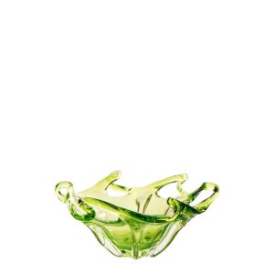 DECORATIVE TRAY SERENA GLASS GREEN