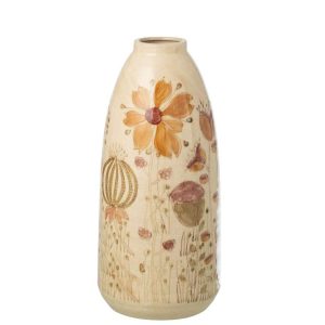 VASE VINTAGE STONEWARE MULTICOLORED LARGE