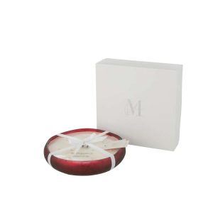 SCENTED CANDLE M-CHIC GLASS RED LARGE-40H