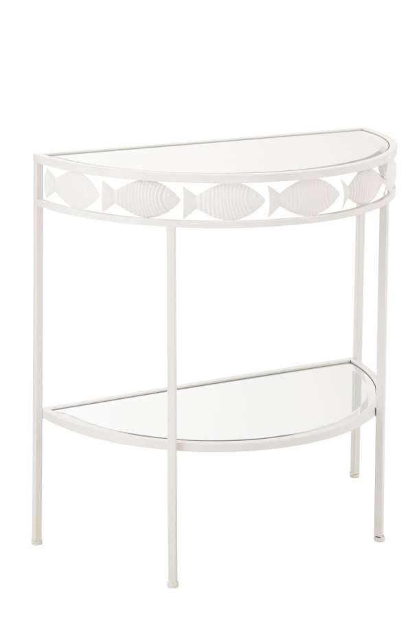 CONSOLE FISH IRON WHITE