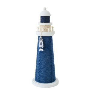LIGHTHOUSE DECORATIVE ROPE/PINEWOOD BLUE/WHITE LARGE