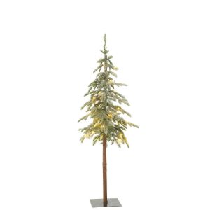 XMAS TREE C+LED ARTIFICIAL SNOW GREEN SMALL