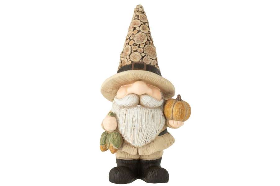 GNOME WOOD IMITATION POLYRESIN NATURAL LARGE