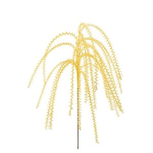DECORATIVE BRANCH LEAVES EVA WARM YELLOW