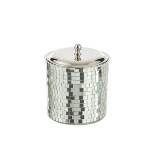 ICE BUCKET MOSAIC STAINLESS STEEL SILVER COLORED
