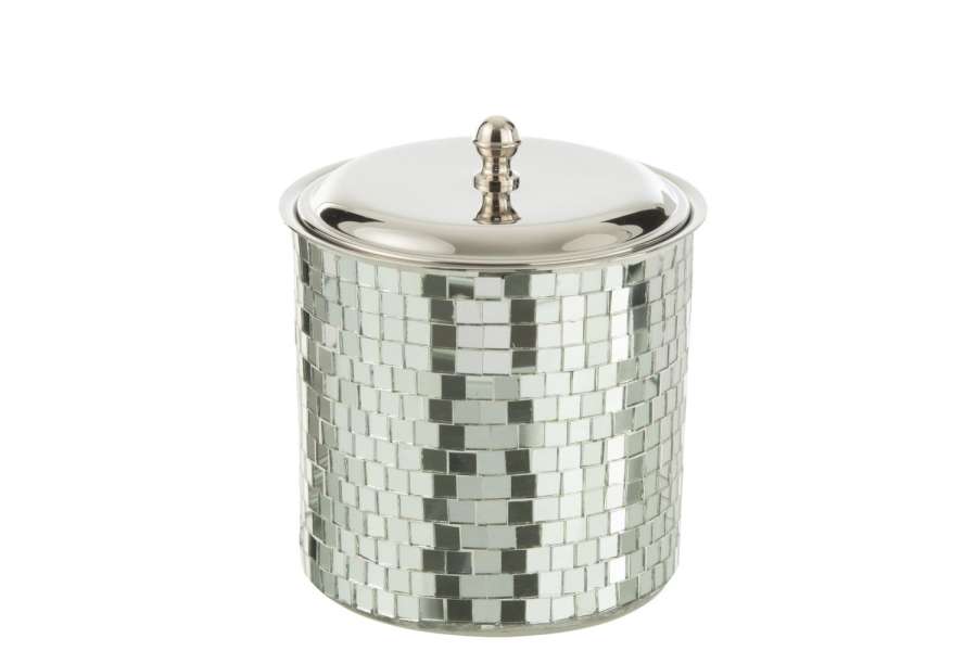ICE BUCKET MOSAIC STAINLESS STEEL SILVER COLORED