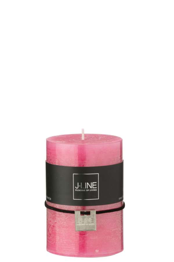 CYLINDER CANDLE PINK MEDIUM 39H