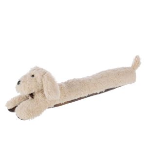 DRAUGHT EXCLUDER DOG POLYESTER LIGHT BEIGE