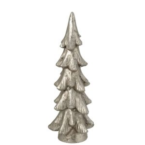 CHRISTMAS TREE ON BASE MAGNESIUM SILVER COLORED LARGE