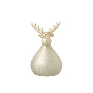 REINDEER GLASSES PORCELAIN GOLD COLORED LARGE