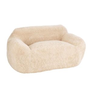 SOFA SHEARL POLYESTER CREAM LARGE