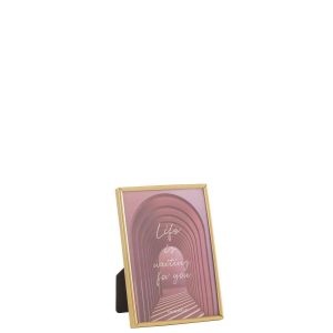 PHOTO FRAME TRACY STEEL MATT GOLD MEDIUM