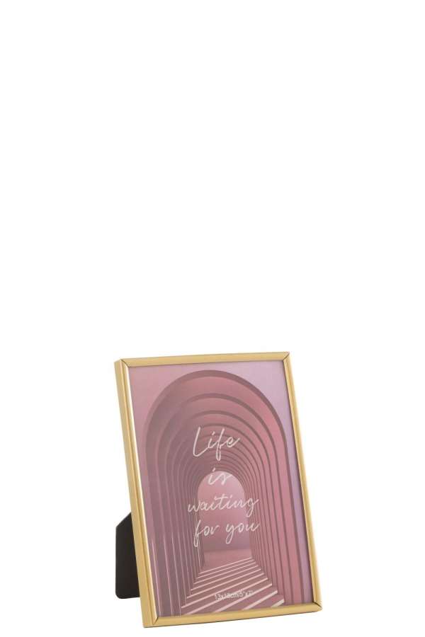 PHOTO FRAME TRACY STEEL MATT GOLD MEDIUM