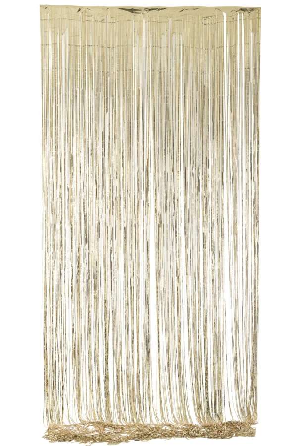 CURTAIN FRINGES VINYL GOLD COLORED