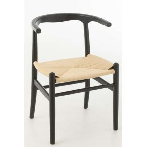 CHAIR TOON BEECH WOOD/ROPE BLACK
