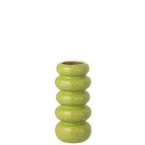 VASE RINGS PORCELAIN GREEN SMALL