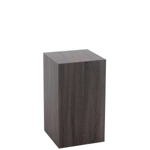 PEDESTAL RECTANGLE MDF/VENEER GREY SMALL