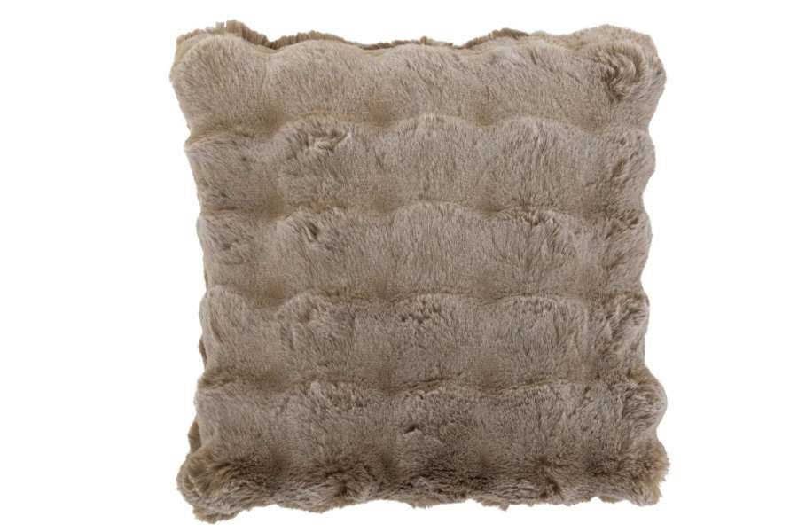 CUSHION WAVE POLYESTER TAUPE