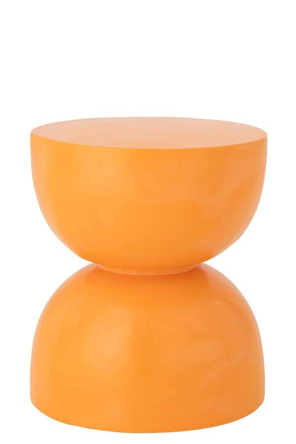 SIDE TABLE HOURGLASS MAGNESIUM APRICOT