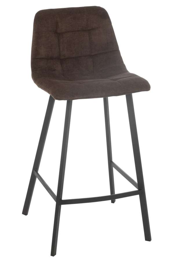 BAR CHAIR KENT METAL/POLYESTER BROWN