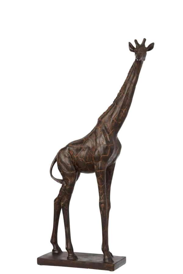 GIRAFFE POLY BROWN SMALL