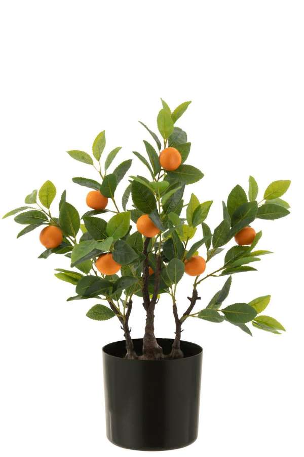 ORANGE TREE IN POT ARTIFICIAL ORANGE/GREEN SMALL