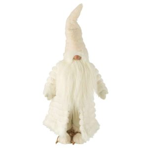 GNOME PADDED COAT TEXTILE CREAM/BROWN LARGE