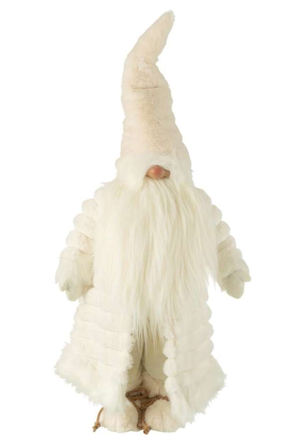 GNOME PADDED COAT TEXTILE CREAM/BROWN LARGE