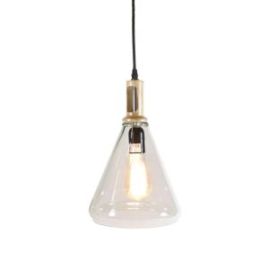 Lampe Tak Tre/Klart Glass 22X35Cm