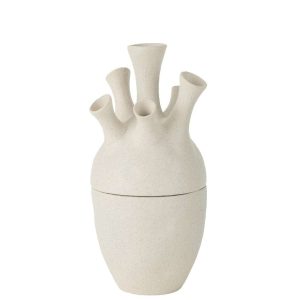 VASE CORAL CLAY WHITE LARGE