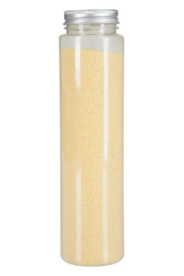 DECORATIVE SAND 600GR IN BOTTLE LIGHT YELLOW 5,5X21CM