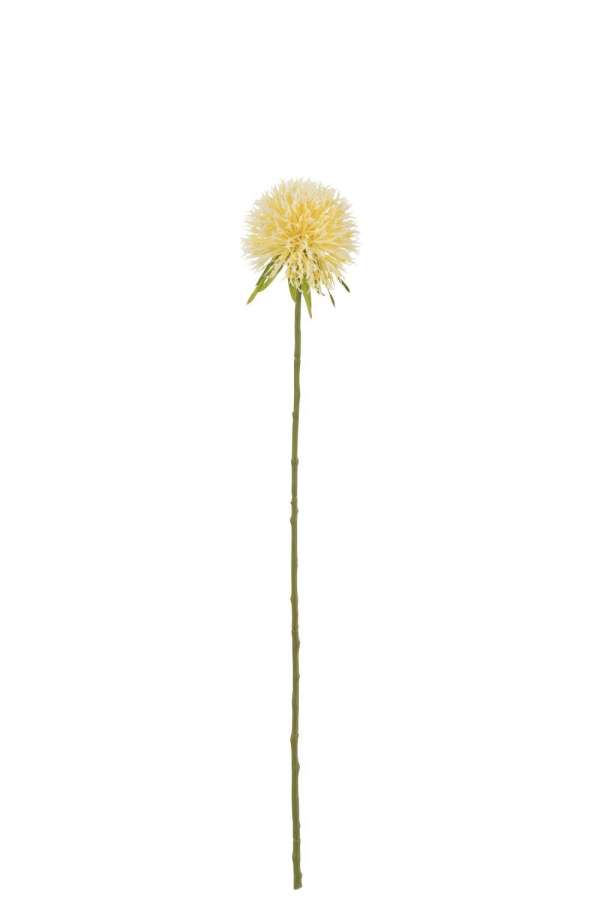FLOWER ALLIUM PLASTIC LIGHT YELLOW S