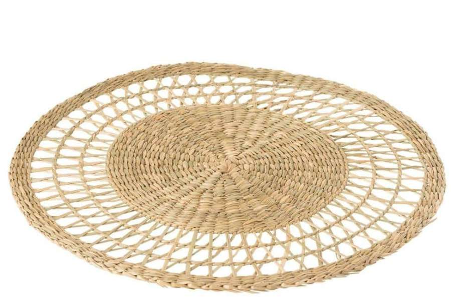 COASTER ROUND SEAGRASS NATURAL
